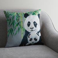 Panda Jungle Print Cushion