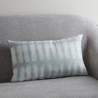 Shabori Linear Tie Dye Cushion Green/White