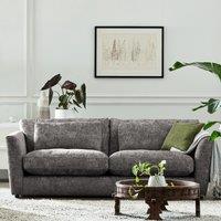 Esther Chenille 3 Seater Sofa Silver