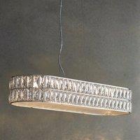 Vogue Crystal Armoury Integrated LED Diner Ceiling Fitting 75cm Gold