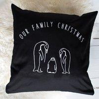 Family Penguin Cushion