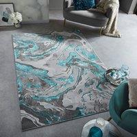 Marbled Rug Green/Grey