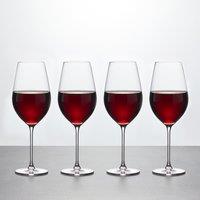 Set of 4 Ravello Red Wine Glasses Clear