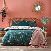 furn. Wildings Juniper Green Duvet Cover and Pillowcase Set