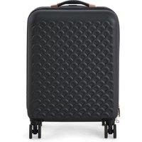 Scalloped Black Hard Shell Suitcase