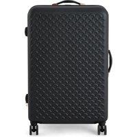 Scalloped Black Hard Shell Suitcase