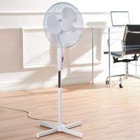 16inch White Pedestal Fan White