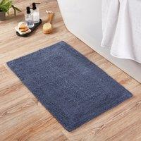 Super Soft Reversible Folkstone Blue Bath Mat Blue