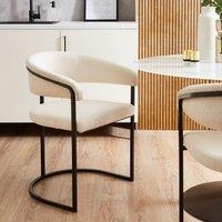 Zena Dining Chair, Boucle