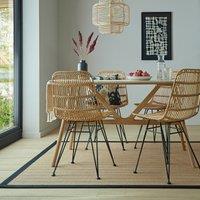 Herringbone Jute Border Rug