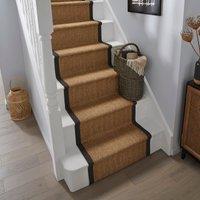 Sisal Border Stair Runner brown