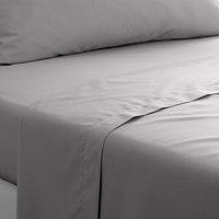 Pure Cotton Flat Sheet Grey