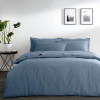 Pure Cotton Denim Blue Plain Dye Duvet Cover Blue