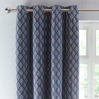 Connor Tree Folkestone Blue Eyelet Curtains Folkstone Blue