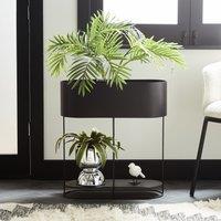 Oval Wide Metal Plant Stand