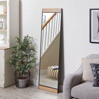 Fulton Full Length Mirror in Oak 160cm x 45cm Light Brown