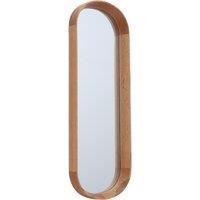Elements Lozenge Solid Oak Rectangle Wall Mirror