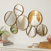 Circular Lines Mirrored Wall Art