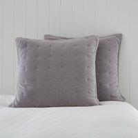 Dorma Adeena Grey Continental Pillowcase