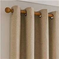 Luna Brushed Blackout Eyelet Curtains