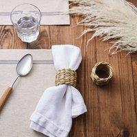 Set of 2 Straw Napkin Rings