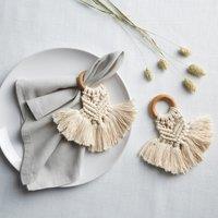Set of 2 Macrame Napkin Rings