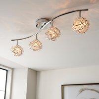 Cecillie 4 Light Semi Flush Ceiling Light