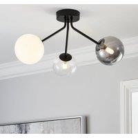 Nila 3 Light Semi Flush Ceiling Light