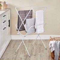 2 Tier White Indoor Airer