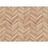 Set of 4 Wood Effect Cork Back Placemats