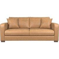 Carson Deep Sit Antique Faux Leather 3 Seater Sofa Brown