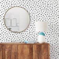 Nu Wall Self Adhesive Spot Mono Wallpaper White