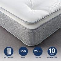 Fogarty Just Right Pillow Top Open Coil Mattress White