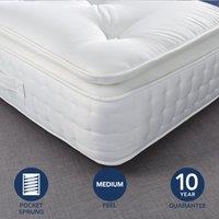 Fogarty Dreamy Comfort Pillow Top 1000 Pocket Sprung Mattress White