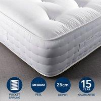 Hotel Emperor Wool 1000 Pocket Sprung Mattress Cream