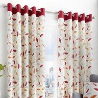 Fusion Beechwood Eyelet Curtains