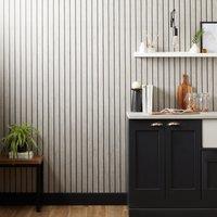 Wooden Panel Grey Wallpaper Grey
