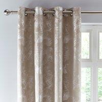 Crane Natural Eyelet Curtains Beige