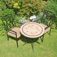 Riverside 76cm Bistro Table Set with 2 Austin Chairs