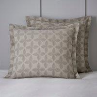 Dorma Danbury 100% Cotton Continental Pillowcase grey