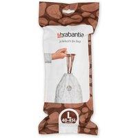 Brabantia PerfectFit Pack of 20 Bin Bags, Code L, 40-45L White