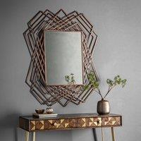 Alix Art Deco Rectangle Wall Mirror