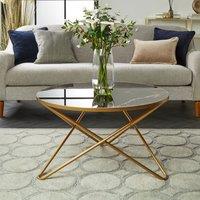 Zoey Black Marble Effect Coffee Table Black