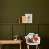 Dunelm Olive Eggshell Emulsion Paint Green