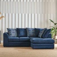 Washington Chenille Combo Small Corner Sofa