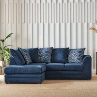 Washington Chenille Combo Small Corner Sofa