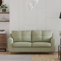 Baxter Textured Weave 3 Seater Sofa Light Moss