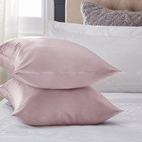 Dorma Blush Silk Pillowcase