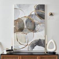 Circles Framed Canvas