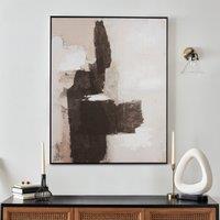 Monochrome Abstract Framed Canvas